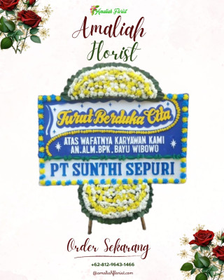 Papan Bunga Duka di Belitung Selatan