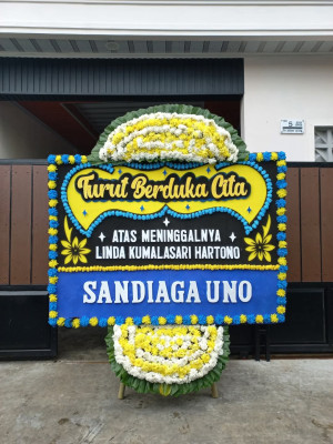 Papan Bunga Duka di Belitung Selatan